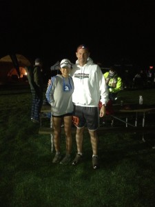 Lori and I before the start.