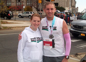I wore pink armwarmers for the Philadelphia Marathon in 2010 because it raised $1,000. Yeah, I'm a sell-out when it comes to charity!